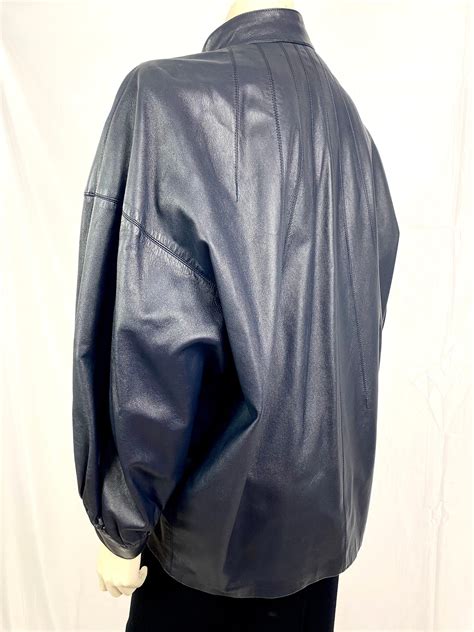 ysl leather jacket vintage